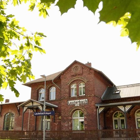 Ferienwohnung Urlaubsbahnhof - Stellwerk Lauterbach  Exterior foto
