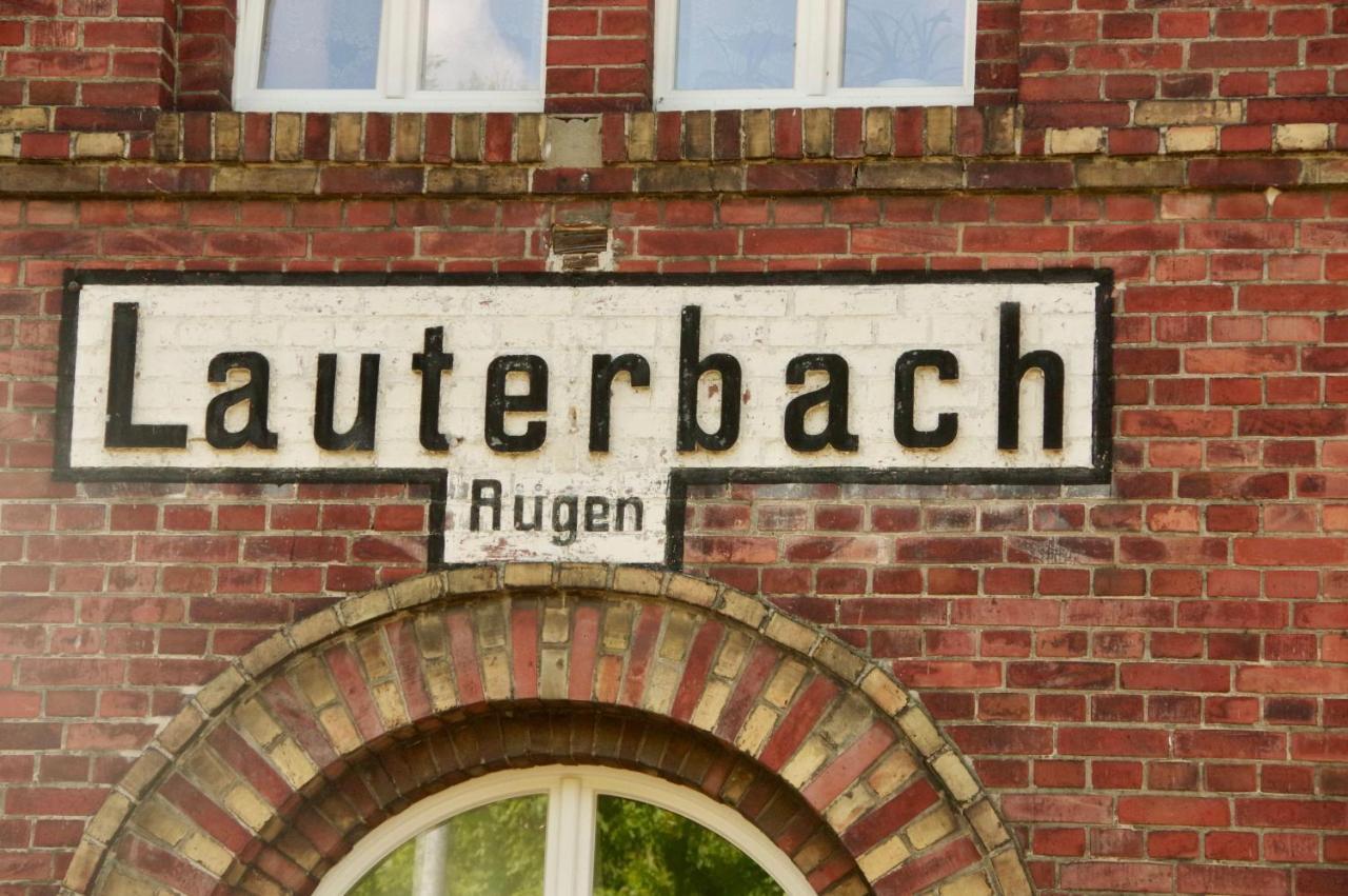 Ferienwohnung Urlaubsbahnhof - Stellwerk Lauterbach  Exterior foto